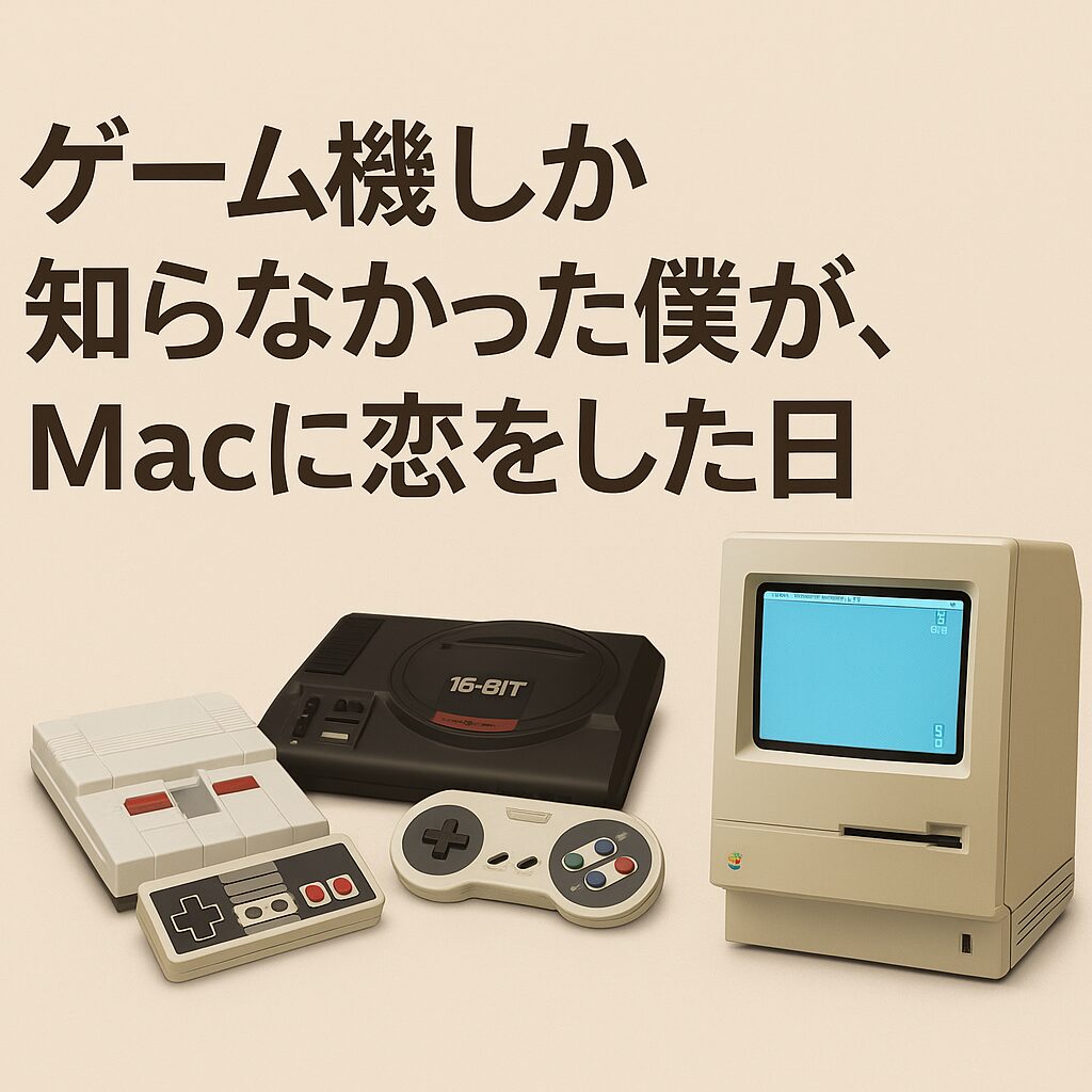 ゲーム機しか知らなかった僕がmacに恋した日