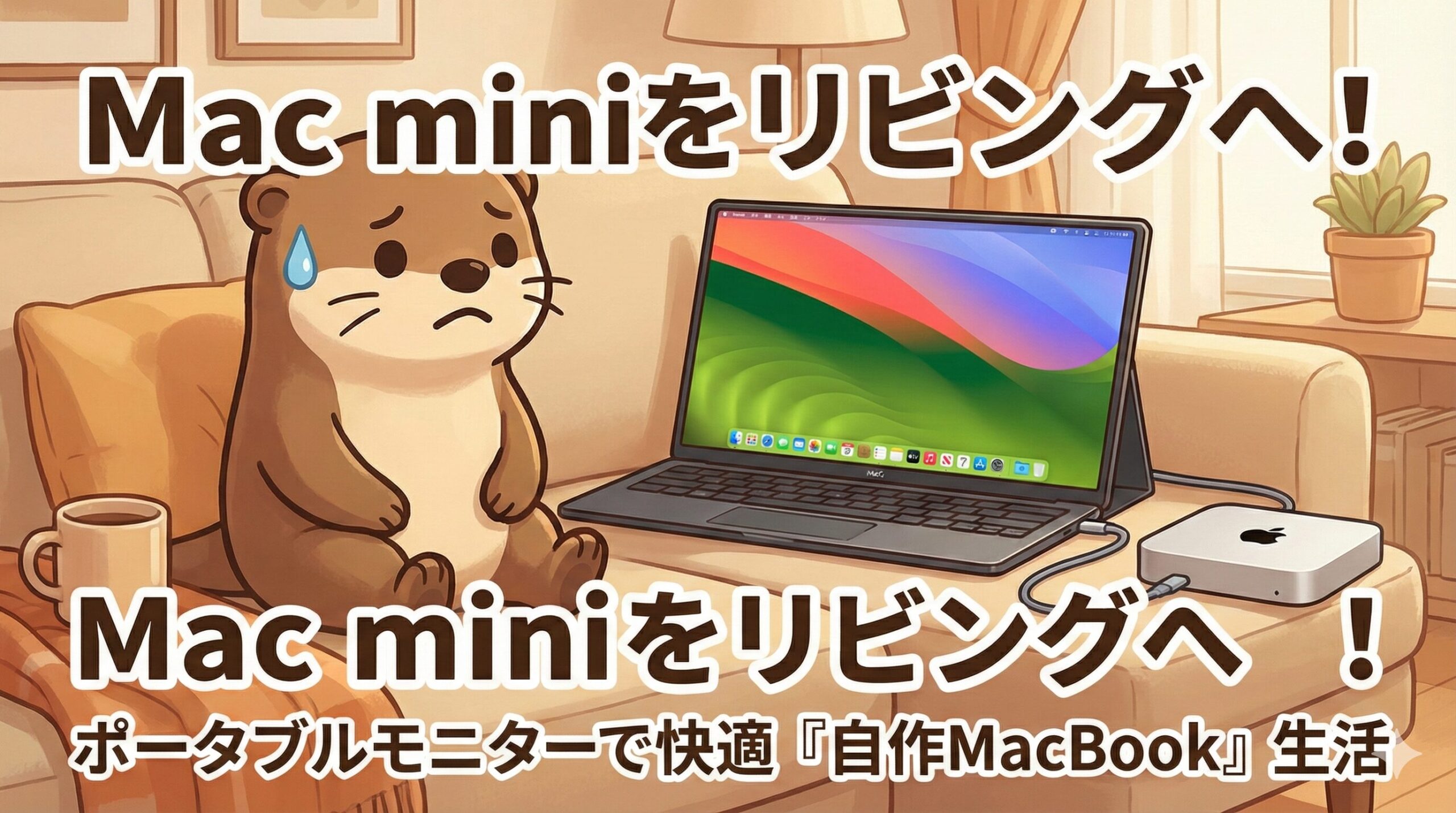 ポータブルモニターは便利！